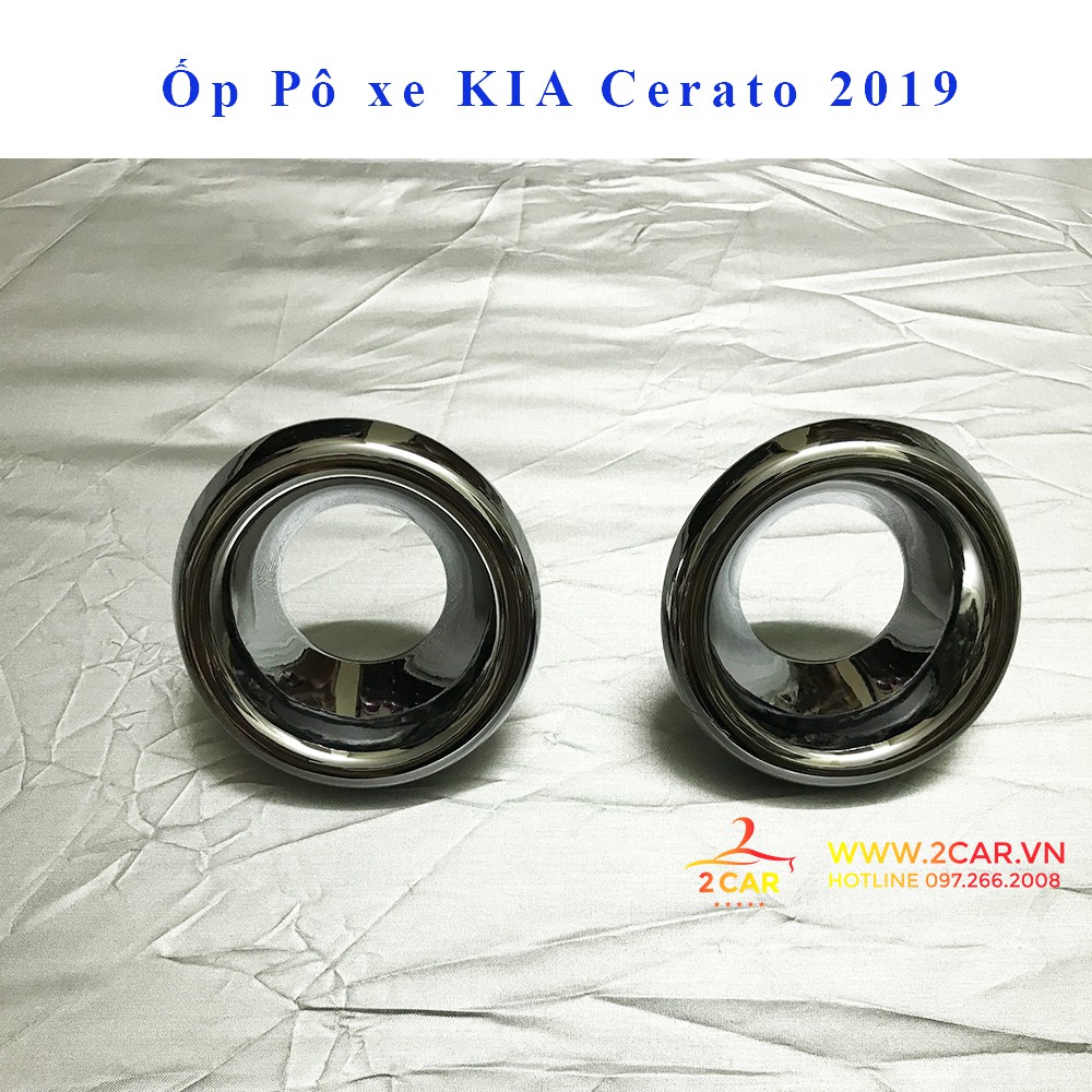 Ốp viền đèn gầm trước mẫu tròn xe Kia Cerato 2019-2020