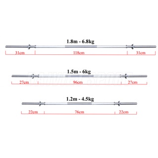 Đòn Tạ ZASAMI Dài 1m2 (chưa gồm tạ)