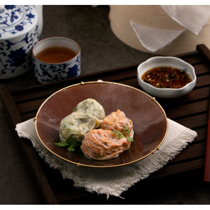 Bánh bao Hàn Quốc vỏ mỏng nhân kim chi Pulmuone 400g