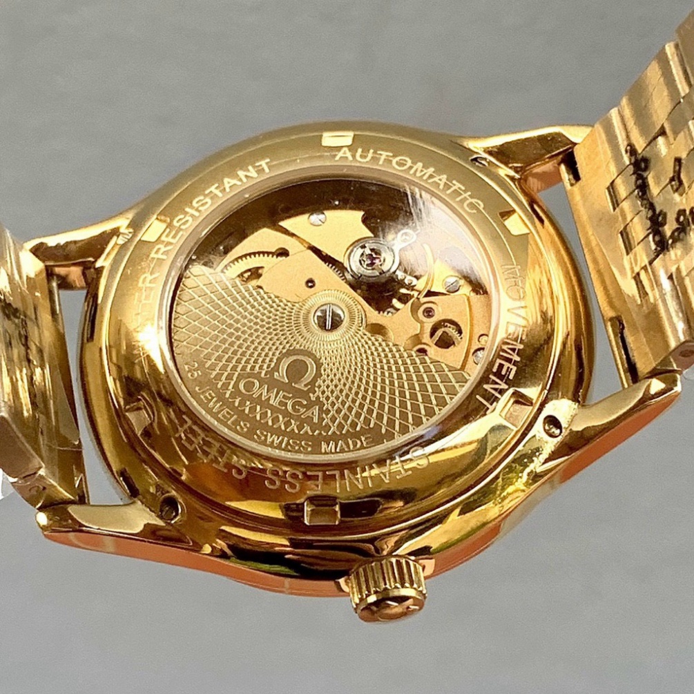Đồng Hồ Nam omega Sapphire OMA125 Máy Cơ Automatic Nhật Chống xước tuyệt đối