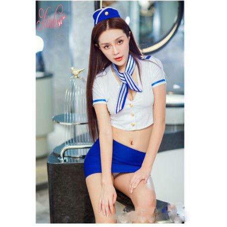 Bộ đồ ngủ Cosplay MS1264 Tiếp Viên Hàng Không Gợi Cảm, Quyến Rũ, Đầy Mê Hoặc | BigBuy360 - bigbuy360.vn
