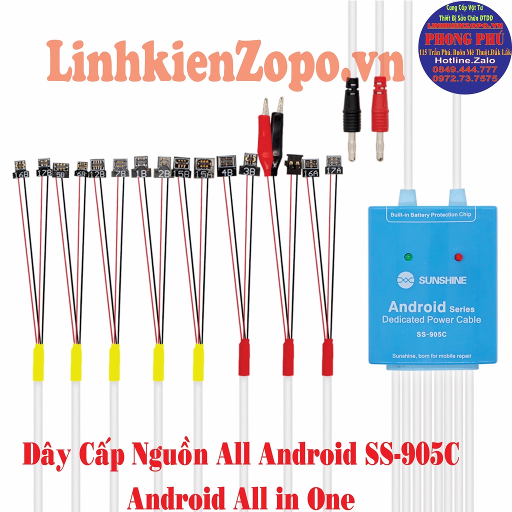 Bộ Dây Cấp Nguồn Các Dòng Android SUNSHINE SS-905C