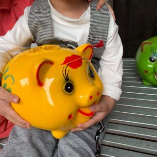 Heo / lợn đất thiên thần / cánh tiên / thần tài tiết kiệm có 4 màu đẹp long lanh giá rẻ nhất