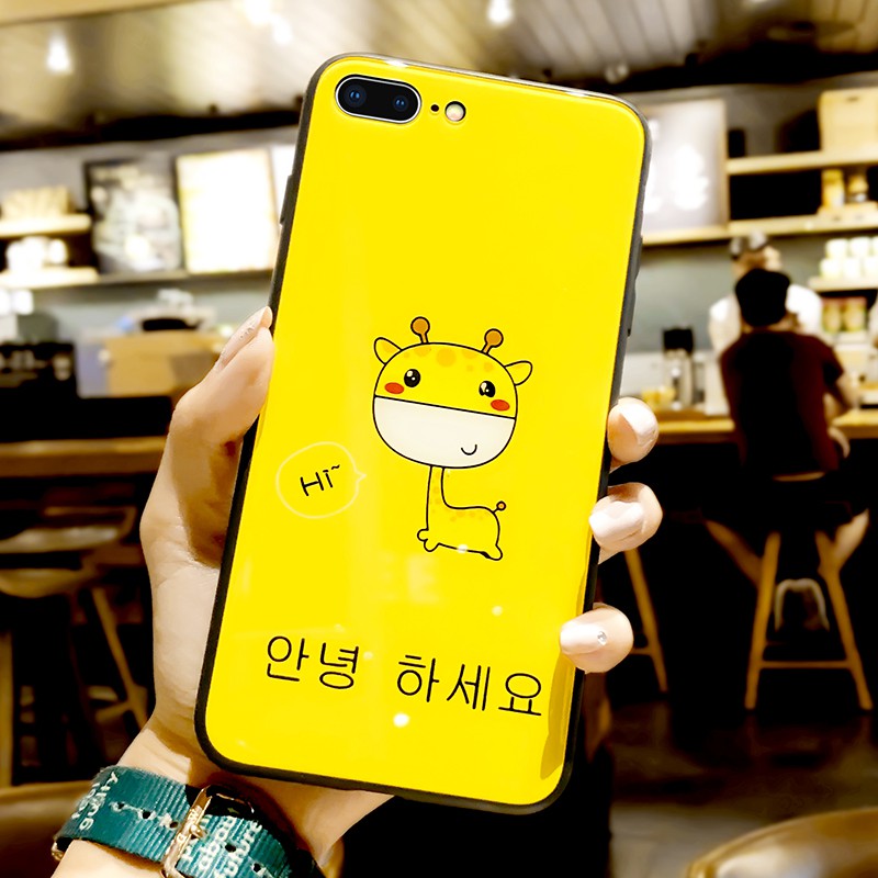 [ IPHONE ] Ốp Lưng Kính Cường Lực Giraffe - A061 | BigBuy360 - bigbuy360.vn