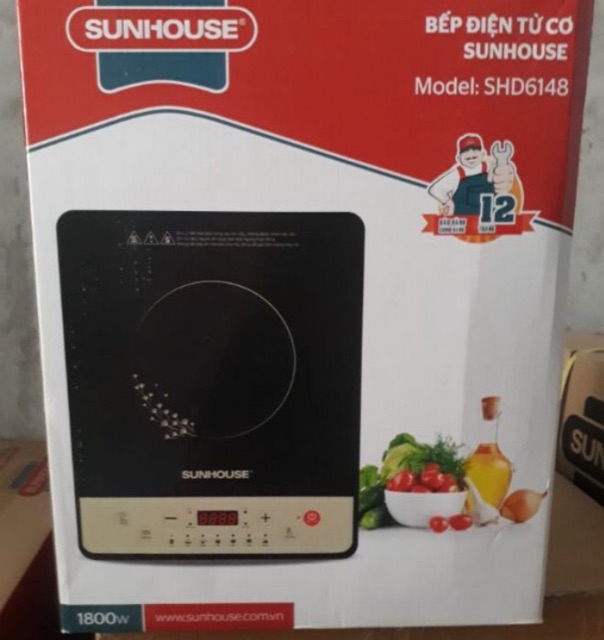 Bếp từ đơn Sunhouse 6148 cơ- bếp điện, bếp nấu