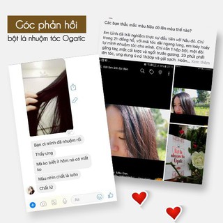 COMBO 2 HỘP BỘT LÁ NHUỘM TÓC OGATIC ( TẶNG KÈM 1 LƯỢC NHUỘM 20K )