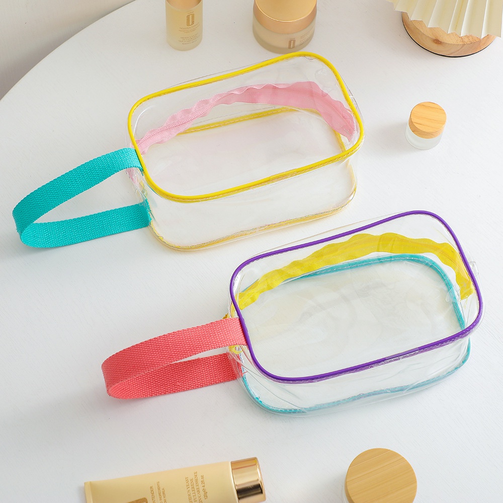 Hộp Bút Nhựa Dẻo Trong Suốt Viền Màu Box Jelly Pencil Case