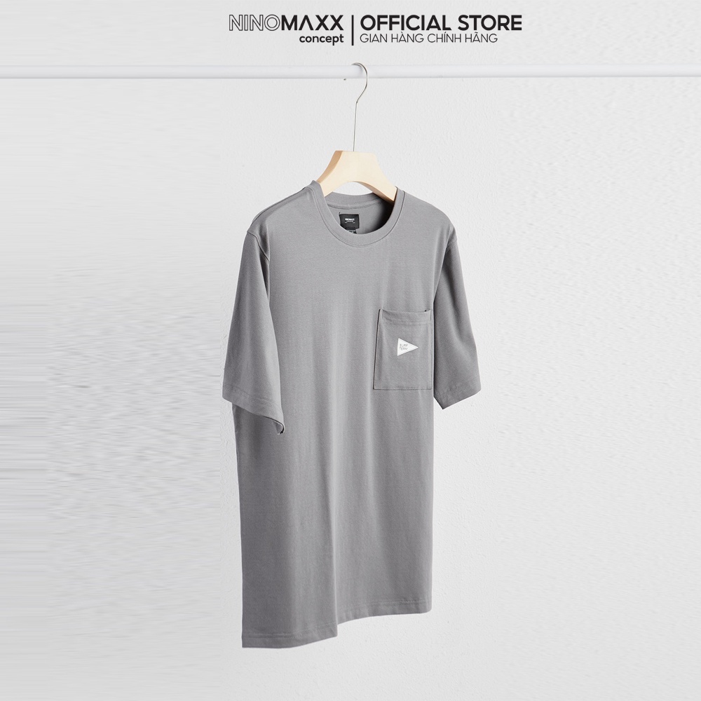 Ninomaxx Áo thun thời trang Nam tay ngắn chất cotton pha spandex 2012005