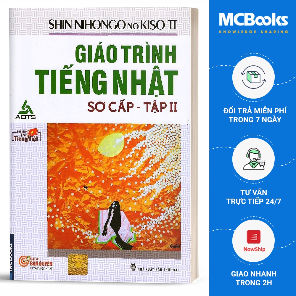 Sách - Giáo Trình Shin nihongo no kiso Sơ cấp 2 Bản dịch tiếng Việt - MCBooks