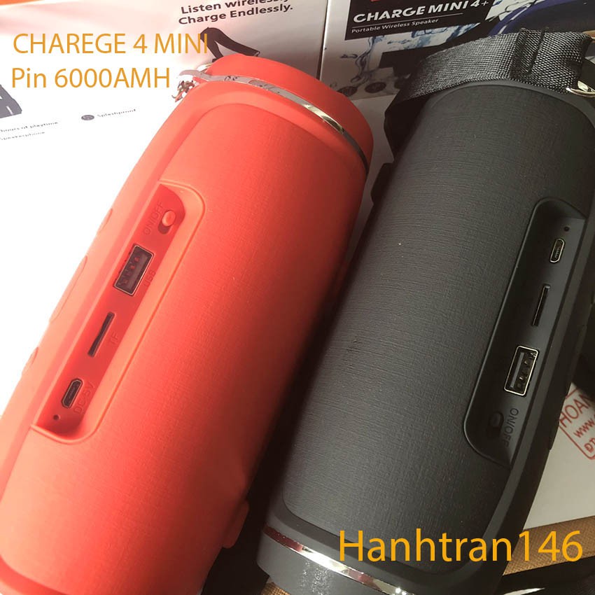 Loabuetooth Charge 4+ mini pin 6000amh - loabuetooth siêu phẩm kiêm sạc dự phòng