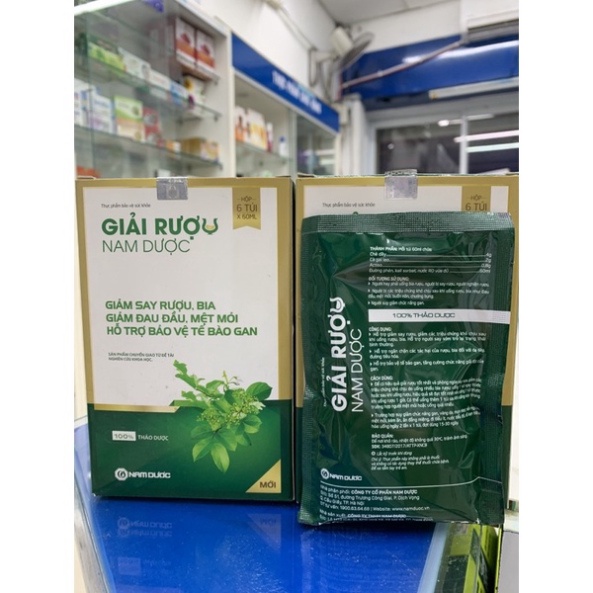 [Chính hãng] Giải rượu nam dược gói 60ml