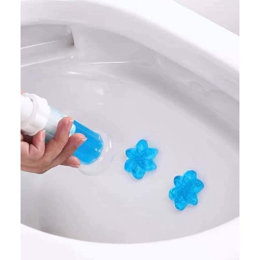 Gel 5Thơm Khử Trùng Bồn Cầu Gel Khử Mùi Bồn Cầu Dạng Thạch Hình Bông Hoa Cho Toilet