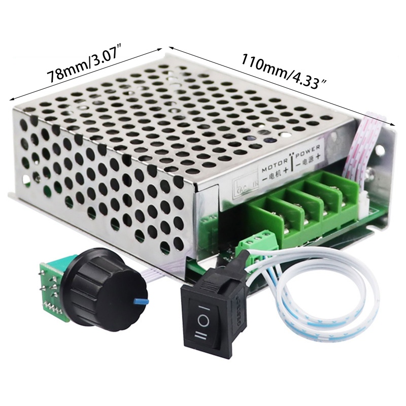 Bộ Điều Khiển Tốc Độ Động Cơ Chổi Than DC10-60V 30A 12V24V36V