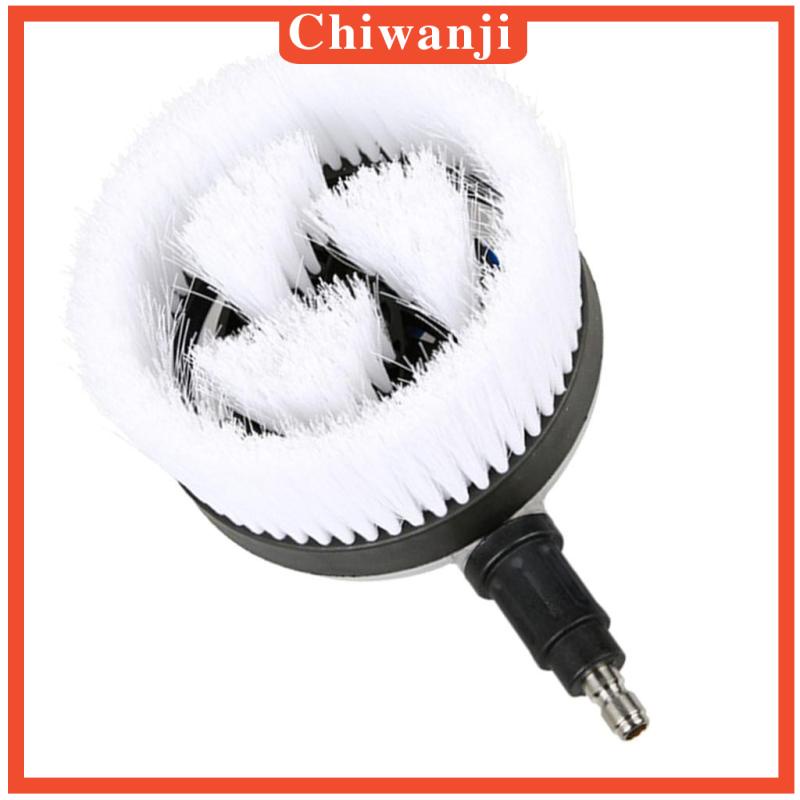 Bàn chải tròn xoay tự động lông cứng với đầu nối nhanh 1/4  cho lau xe hơi