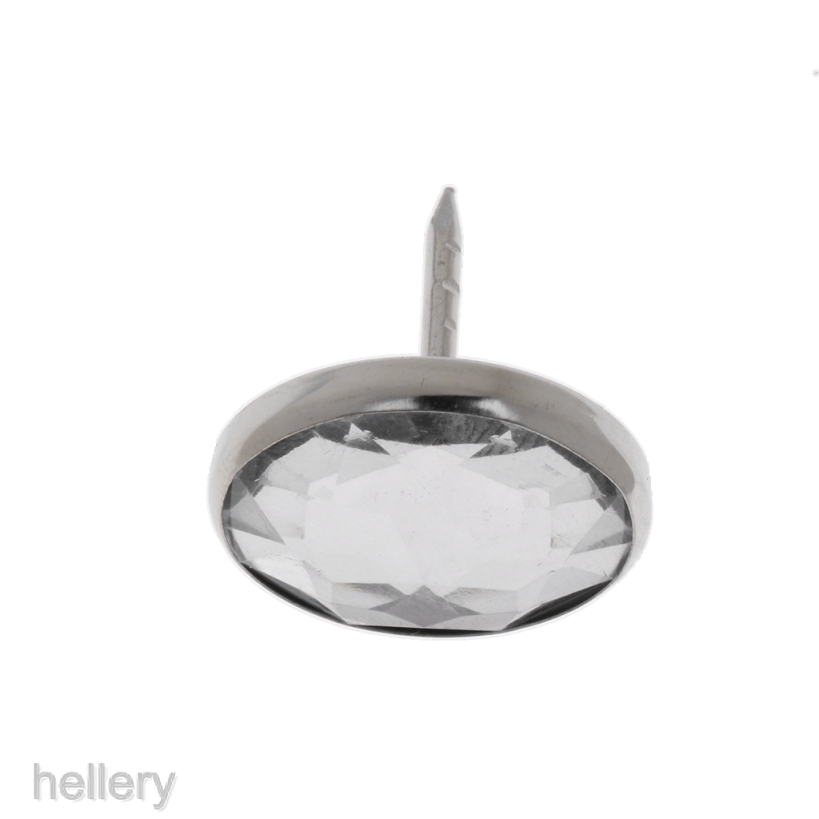 Set 25 Nút Pha Lê Màu Bạc Trang Trí Ghế Sofa