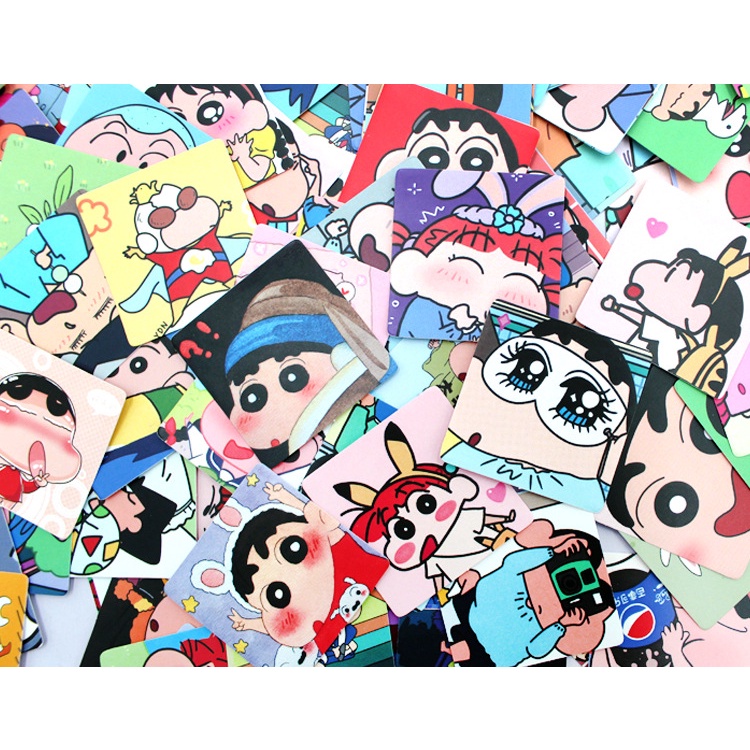 Bộ 48 Tấm Hình Dán Shin-Chan Dễ Thương Trang Trí Sổ Tay