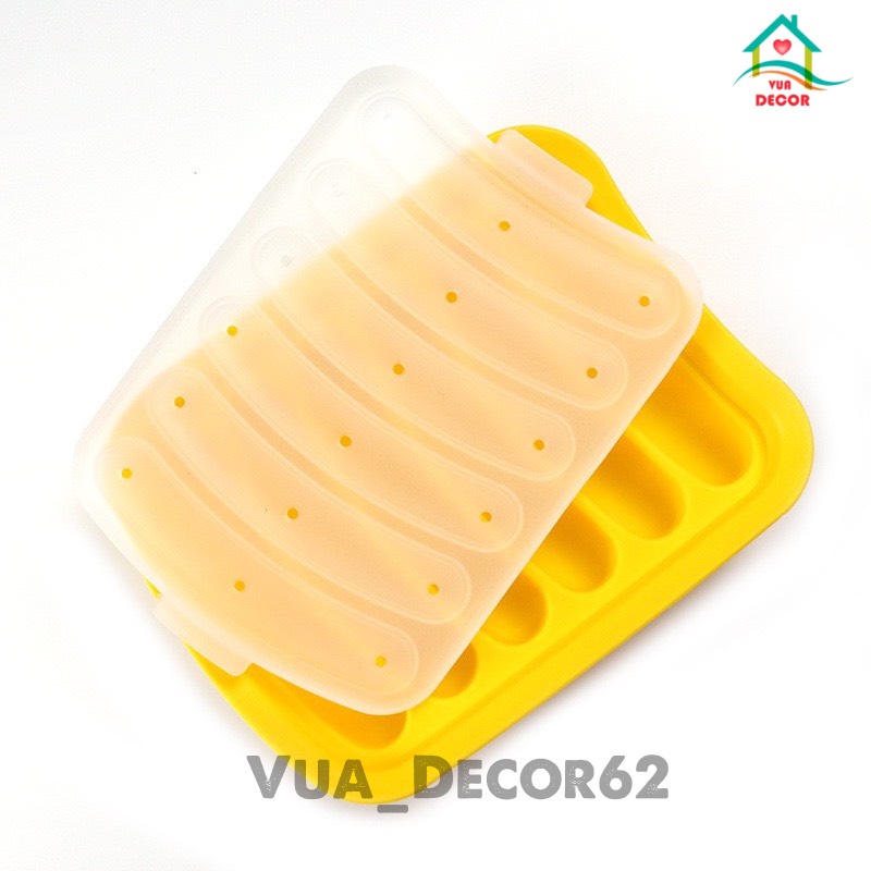 Dụng cụ làm xúc xích, khuôn silicon chịu nhiệt, lạp xưởng cho bé ăn dặm