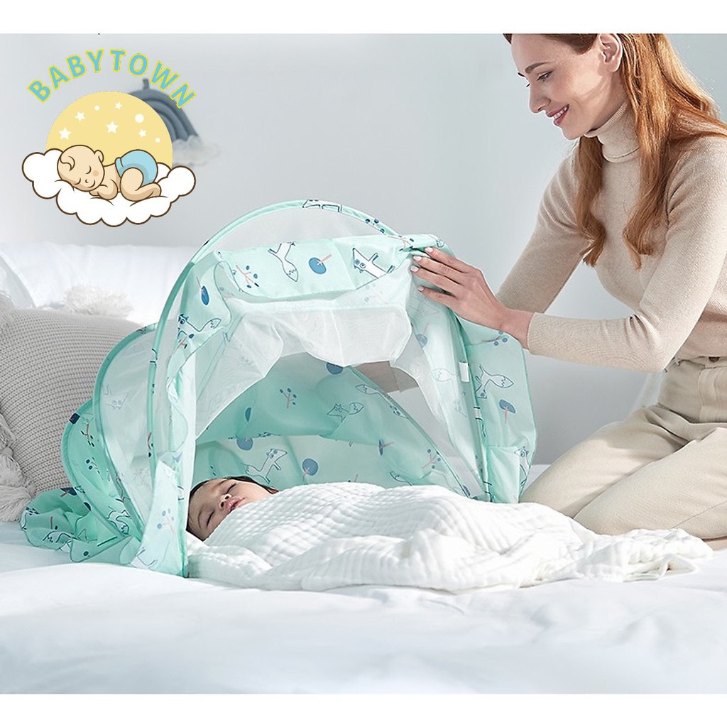 Mùng/màn chụp Linsoo/Kiluta gấp gọn cao cấp cho bé