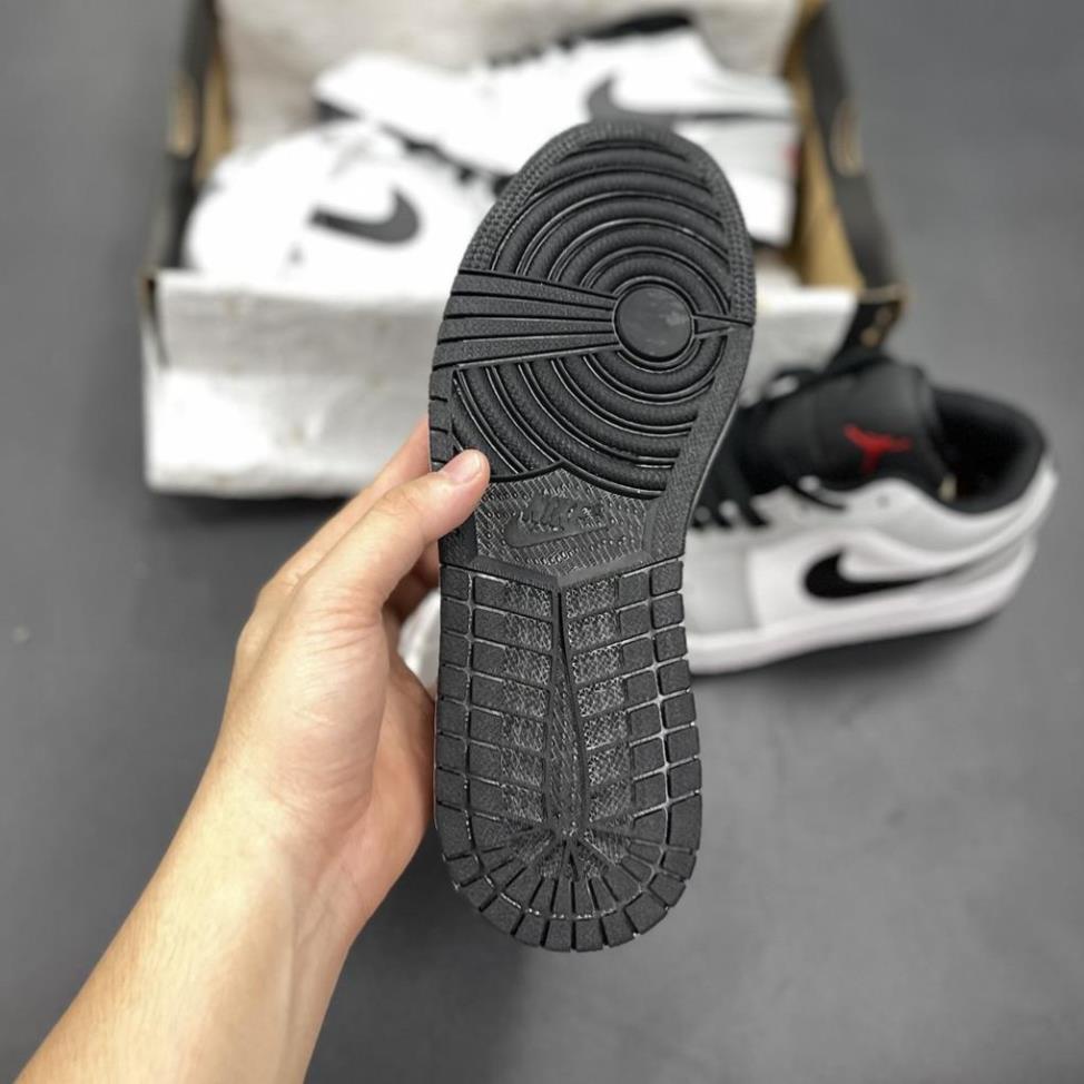 BIG SALE Giày Sneaker Jordan Xám Logo Đỏ Low Giày Thể Thao Nam Nữ Thấp Cổ Full Phụ Kiện | BigBuy360 - bigbuy360.vn