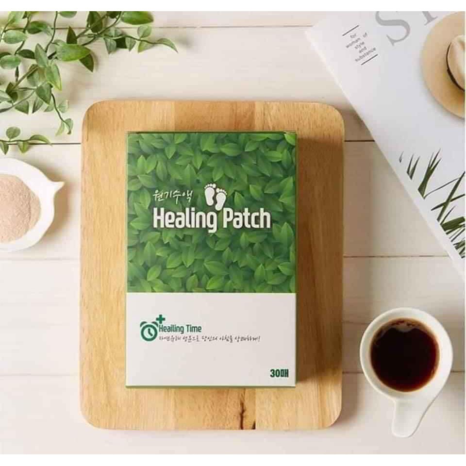 Miếng dán thải độc chân Healing patch Hàn Quốc ( Hộp 30 Miêng )