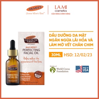 Dầu dưỡng da mặt ngăn ngừa lão hóa và làm mờ vết chân chim Palmer's 30ml
