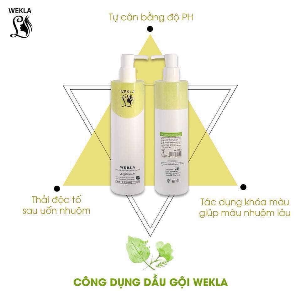 Cặp dầu gội xả Wekla Đức dưỡng tóc siêu phục hồi suôn mượt 780ml