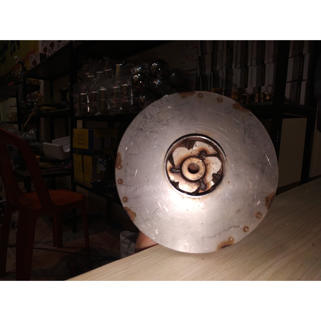 Cánh quạt inox cho máy bơm ghiếng khoan  1hp 2hp