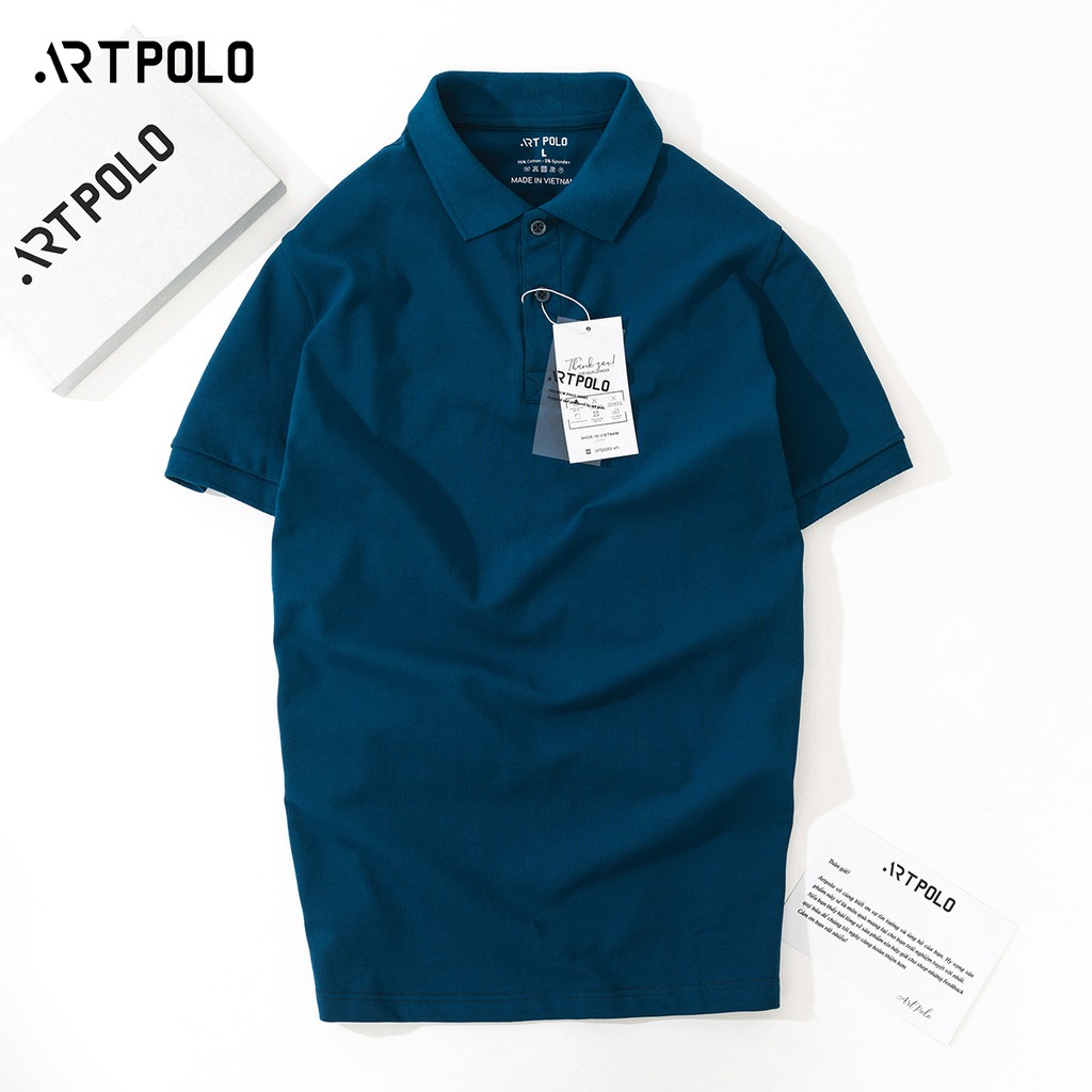 Áo thun Polo Nam cổ bẻ vải Cá sấu Cotton trẻ trung màu Cổ Vịt PLCV - ARTPOLO