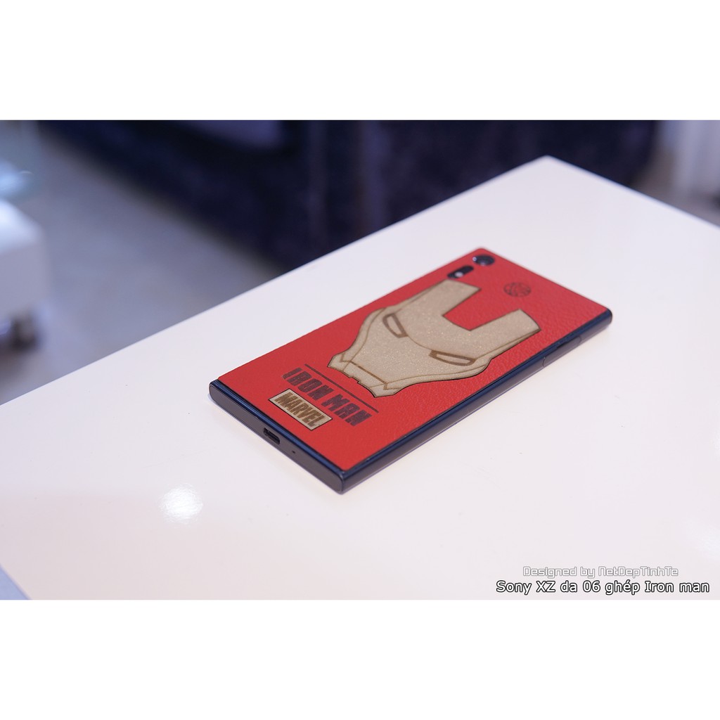 Miếng dán da skin Sony XZ - Iron Man - D6