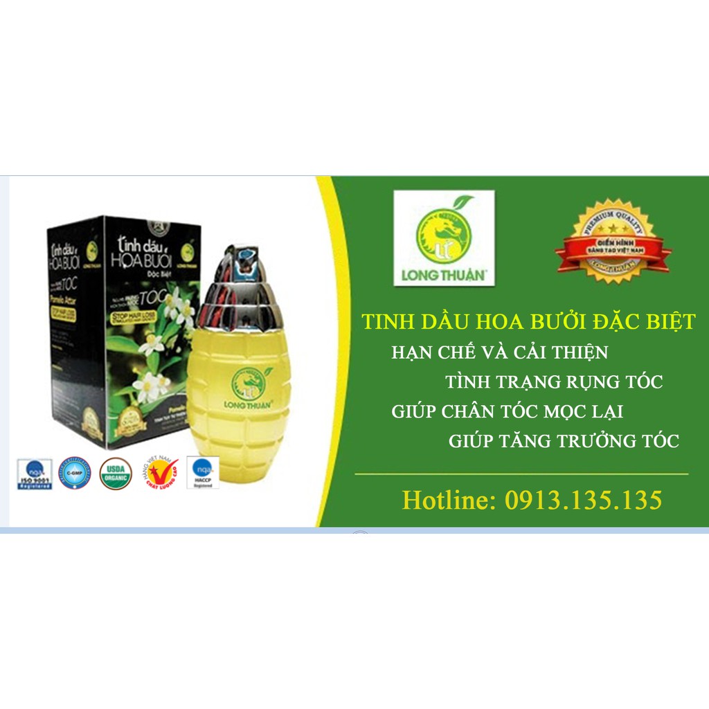 Bộ tinh dầu hoa bưởi đặc biệt (kích thích mọc tóc, ngưng gãy rụng, sạch gàu chỉ trong 45 ngày)