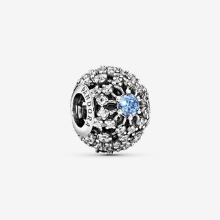 Pure Silver Snowflakes Charm