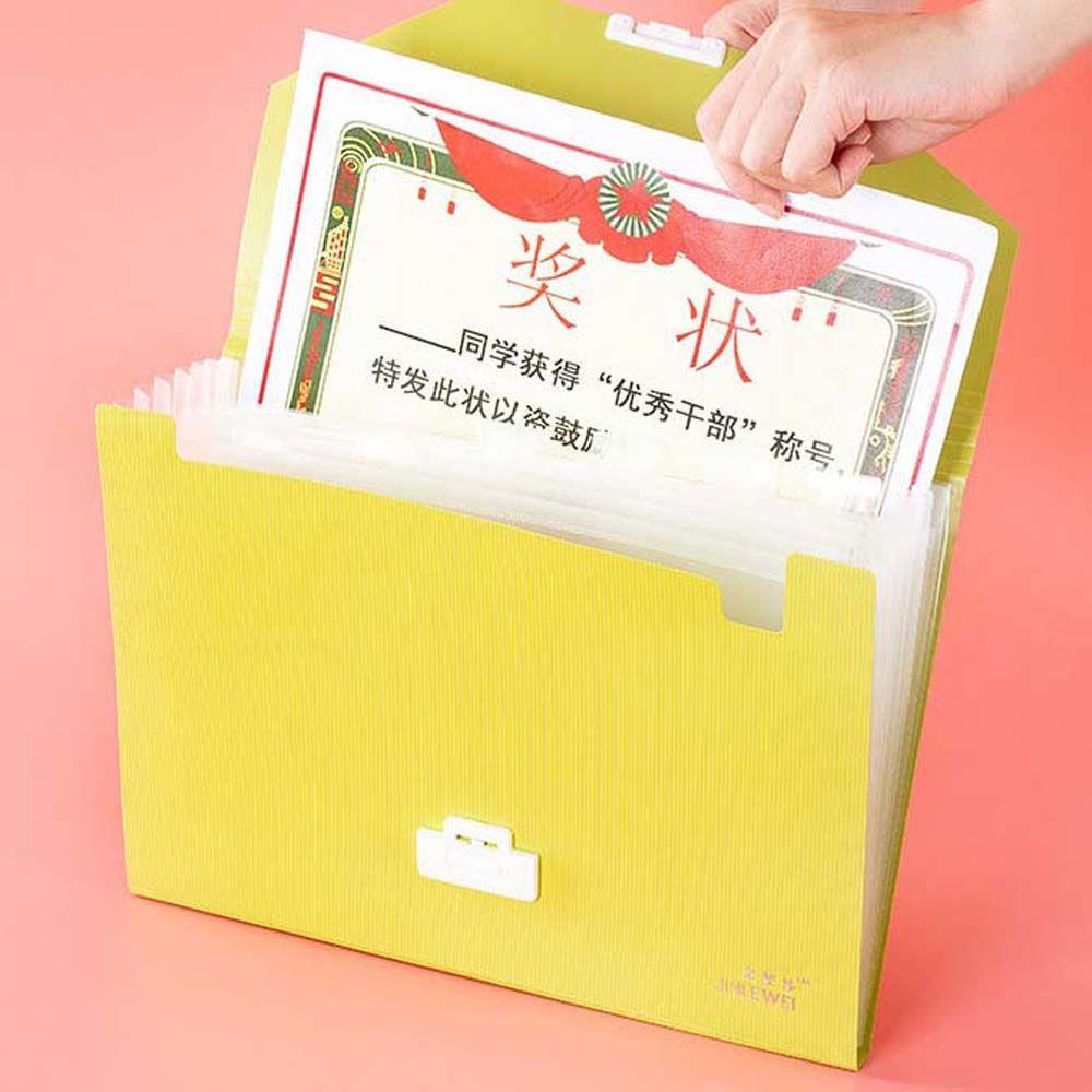 PEWANY Túi Đựng Tài Liệu 7 Ngăn Dạng Đứng Kèm Thẻ Tiện Dụng Cho Học Sinh / Văn Phòng