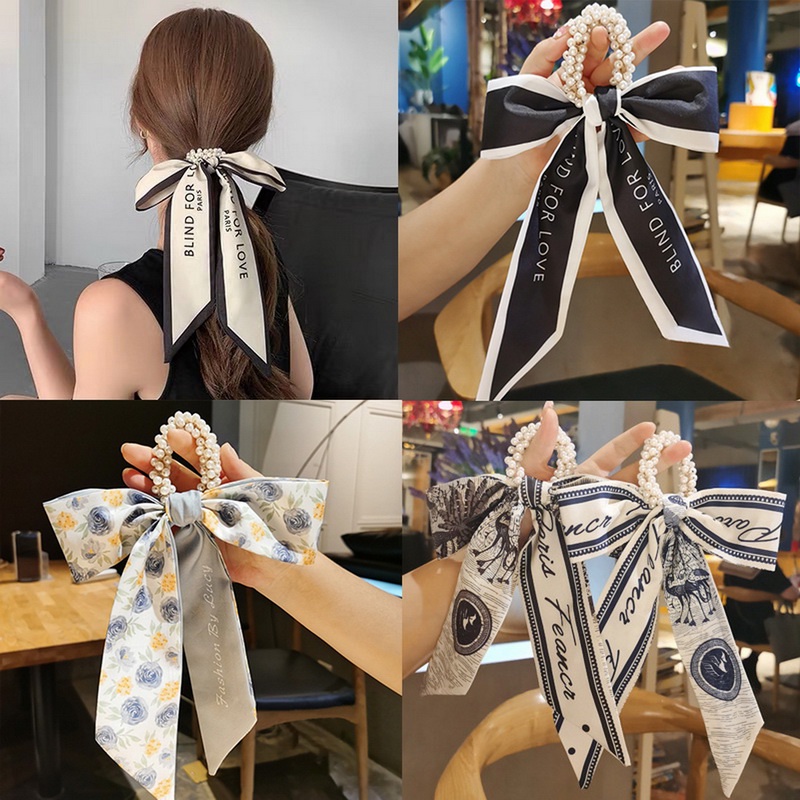 Dây Cột Tóc Ruy Băng Thắt Nơ Cổ Điển Cho Nữ dreamdiary