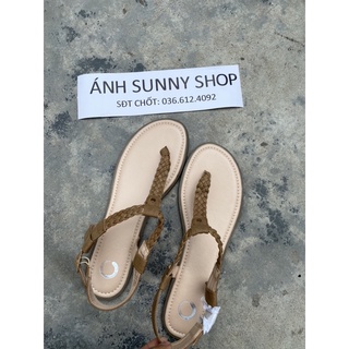 Sandan nữ big size ngoại cỡ kẹp nhón đế bệt