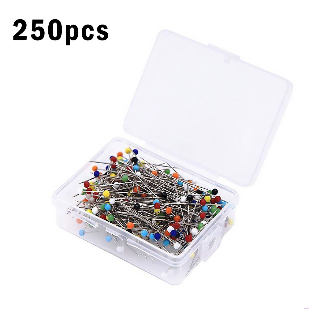 Set 250 Kim Ghim Đầu Tròn Nhiều Màu