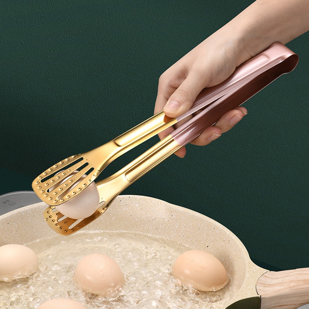 Epoch Kẹp Gắp Thức Ăn Bằng Thép Không Gỉ Chống Dính Nhiều Màu Tiện Dụng