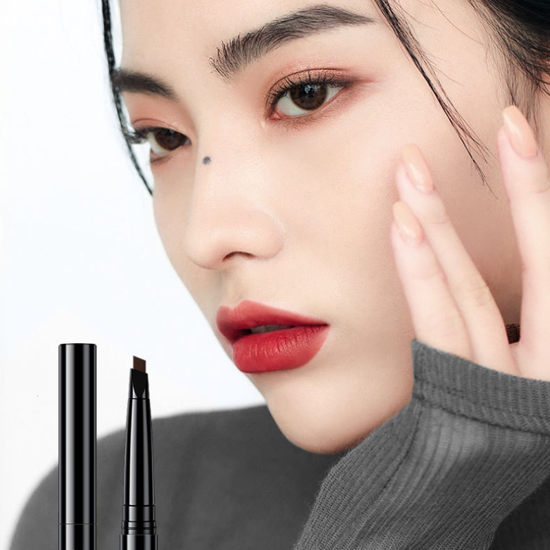 Bút Kẻ Lông Mày Hai Đầu Siêu Mịn Tự Nhiên Chống Thấm Nước Lâu Trôi