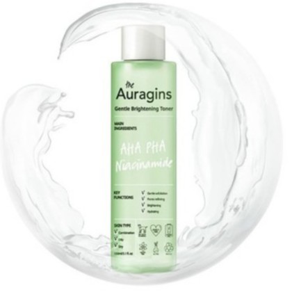 Nước Hoa Hồng Sáng Da The Auragins Gentle Brightening Toner