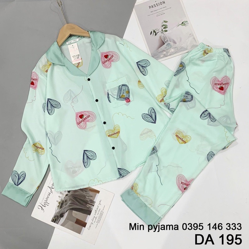 BỘ NGỦ LỤA SATIN Dài  DÀI - Bộ Pyjama mặc nhà siêu mát quần dài | BigBuy360 - bigbuy360.vn