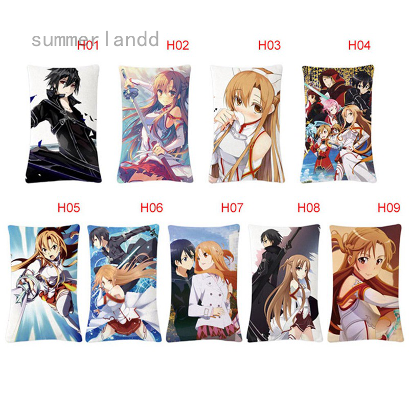 Vỏ gối 20*30 inch in hoạ tiết phim anime Sword Art Online độc đáo