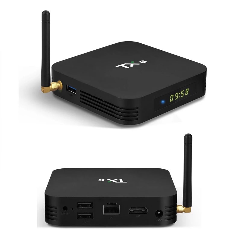 Hộp Tv Thông Minh Kết Nối Bluetooth 4k Tx6 Allwinner H6 Cho Android Top Box