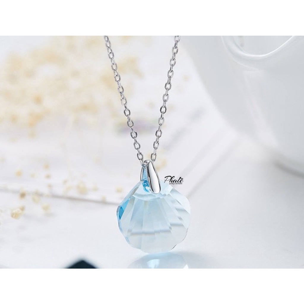 Mặt Dây Chuyền Pha Lê Swarovski Hình Vỏ Sò S16mm