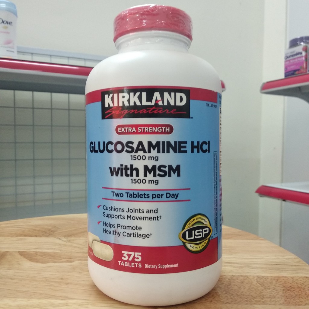 Viên uống bổ khớp Glucosamin HCL & MSM 1500mg 375 viên