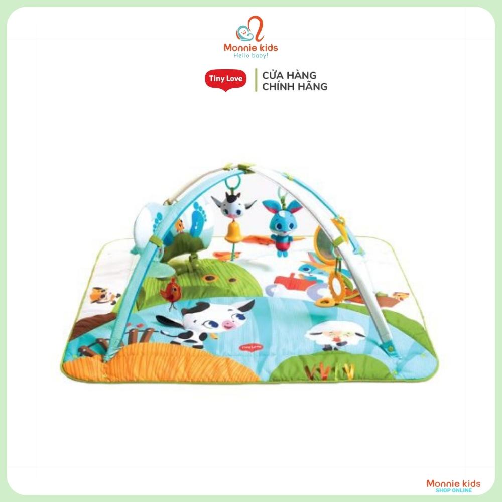 Thảm nhạc cho bé sơ sinh Tiny Love Kick &amp; Play Gymini Farm, đồ chơi trẻ em thông minh - Monnie Kids