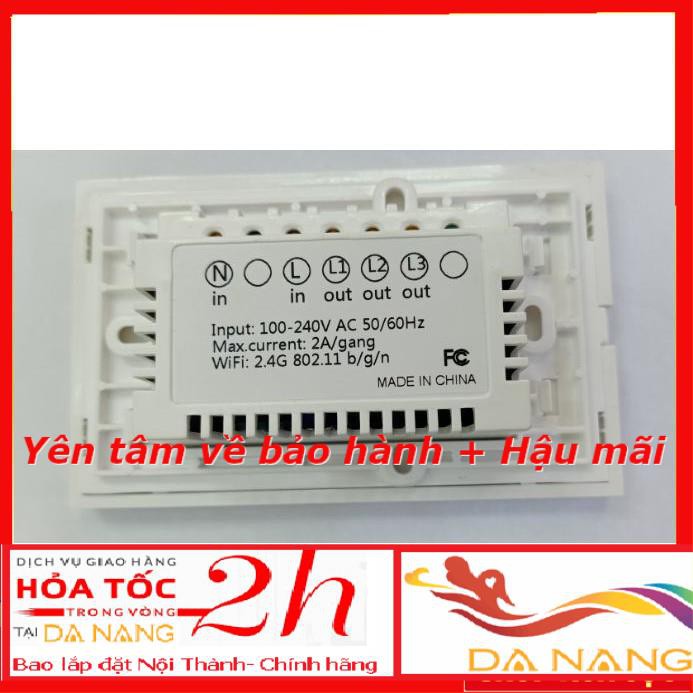 --sale000 **TRỢ GIÁ 2021** Công Tắc Cảm Ứng Wifi Ewelink T1 US 2C hình chữ nhật (MODEL WS-US-02 năm 2019)