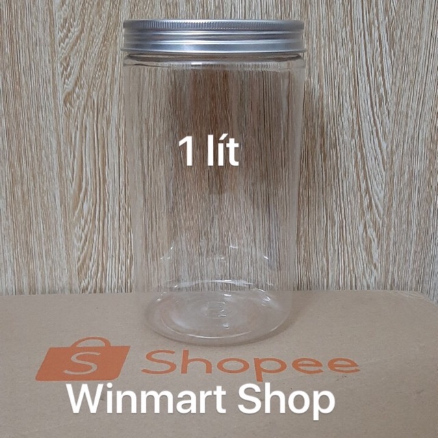 Hũ nhựa nắp nhôm 1 lít