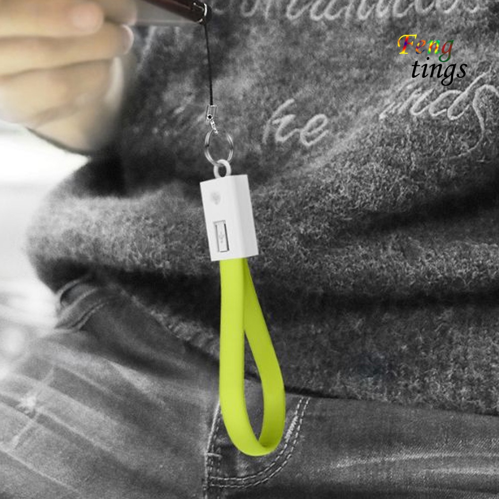 Dây cáp sạc Micro USB/Type-C có móc khóa cho Android iPhone