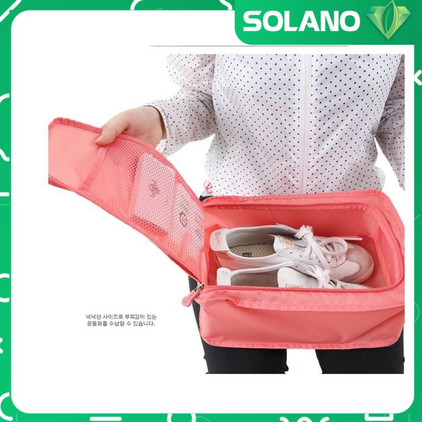 Túi đựng giày thể thao SOLANO đựng giày dép du lịch chống nước chống bụi xếp gọn tiện dụng HG-001199