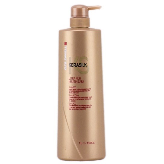 Cặp Dầu Gội Xả Siêu Mượt Goldwell Keratin Kerasilk 1000ml X 2