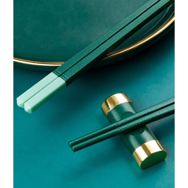 Bộ 5 đôi đũa hợp kim họa tiết tối giản T16